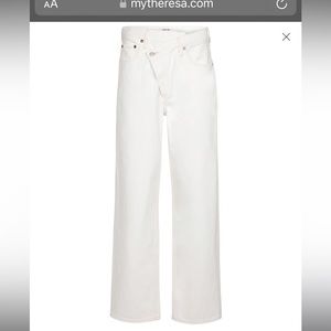 Agolde Criss Cross Waist jean in white